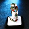 Meier Europäisches und amerikanisches Retro ethnisches Schmuckset - Armband + Ohrringe + Ring