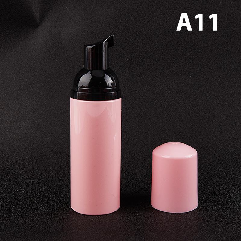 50Ml Pink Plastic Foam Pump Bottle Empty Face Eyelash Cleanser Cosmetic Bottle
