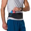 NATHAN Running Pouch Waist Pouch NS30630 Zipster Max No Slip Waistband Smartphone Compatible Zip Pocket Black S Walking Jogging Strolling Trail