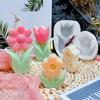 Different Shapes 3D Flower Silicone Candle Mold DIY Sunflower Candle Making Kit Handmade Soap Plaster Cake Baking Supplies