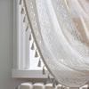Jingga Vintage Hollow Out Translucent Rod Pocket Curtain