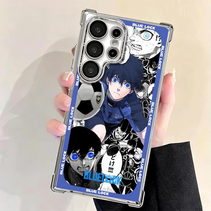 Anime Blau L-Lock Manga Weiche Handyhülle Für Samsung Galaxy S26 Ultra S25 Edge S24 FE S23 Plus S22 S21 + S20 Beschichtung Anti-Fall Fu
