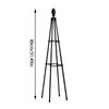 80/120/160cm Outdoor Garden Climbing Vine Flower Rack Iron Wire Plant Support Frame Balcony Vine Climbing Trellis