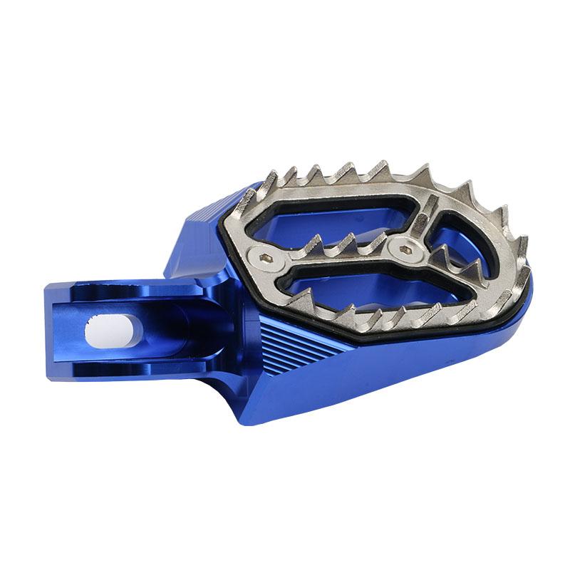 2 Stück Motorradzubehör weit weg von der Straße Motorrad ATV Dekorationszubehör CNC Pedal Universeller Fußabdruck