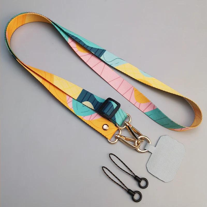 Künstlerischer Crossbody Handytasche Lanyard Riemen Hängendes Halsseil Verstellbar Handy Anhänger Lanyard Mit Universal Clip Dichtung