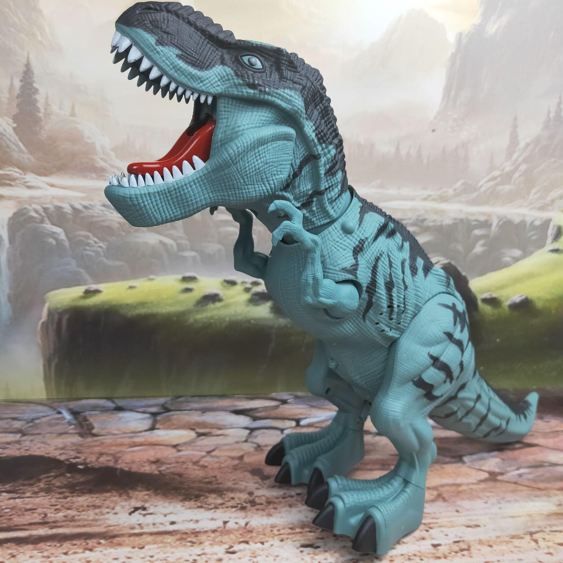 Electric Toy Large Size Walking Spray Lay Eggs Dinosaur Robot for Kids With Light Sound Mechanical Dinosaurs Model Toys