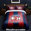 Sydney Roosters Design Bett Bettwäsche Set 1 Bettbezug + 2 Kissenbezüge Weich Atmungsaktiv Haushalt Bettwäsche