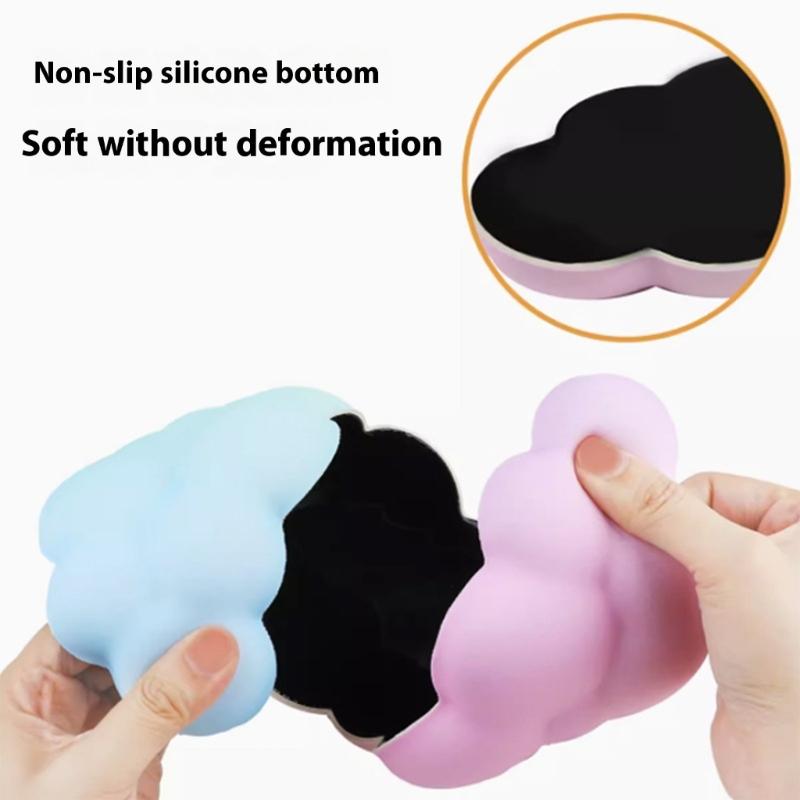 Soft Ergonomic Cloud Mouse Wrist Rest Silicone Pad Rest Desk Wrist Support Ergonomic Mouse Pad For Extended Computer