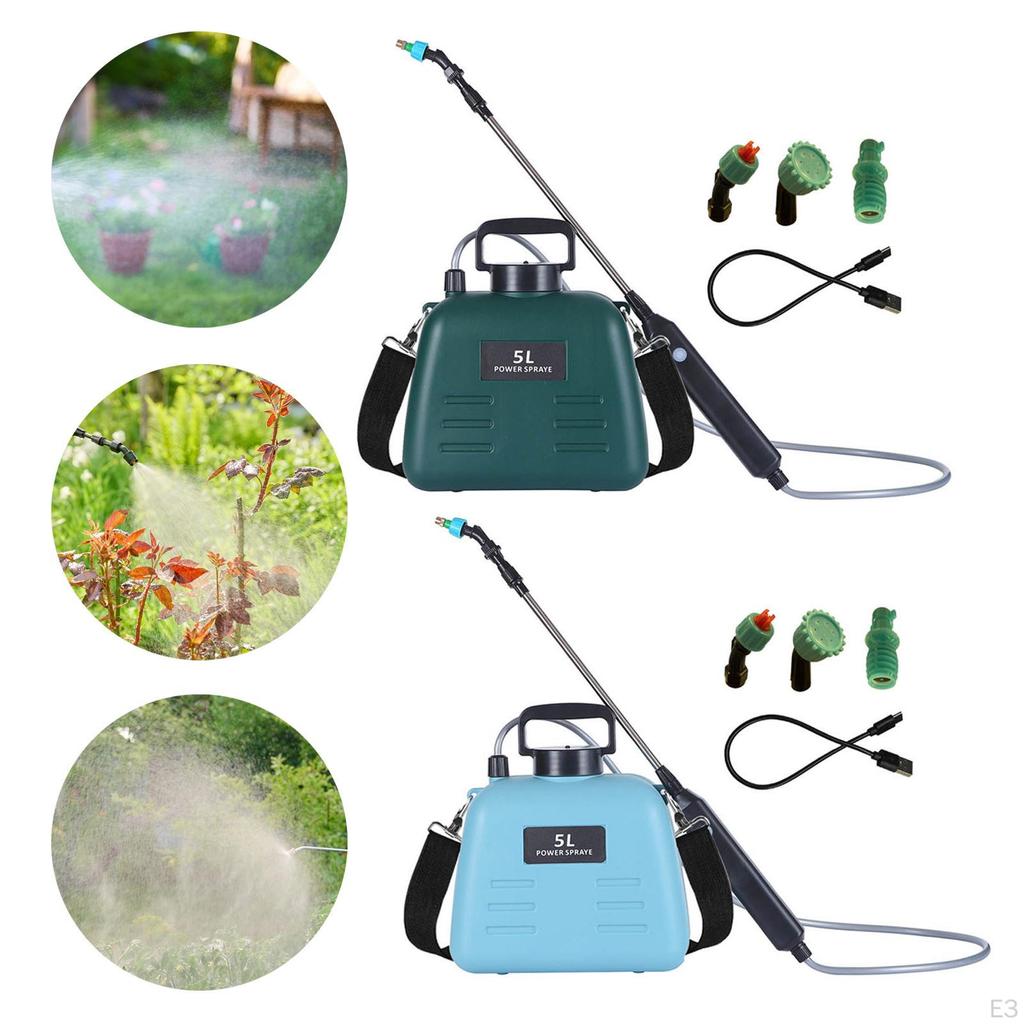 5L Elektrischer Gartensprüher Kabellos Wiederaufladbar Sprühstab für Zuhause Und