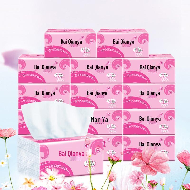 90-Pack Commercial Facial Tissues, 80g/Pack, Napkins for Catering