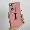 For Oppo A79 Case OPPO A79 5G Phone Case Oppo A79 Cover OPPO CPH2553 Cute Initial Letters Square Silicone Shockproof Back Cover