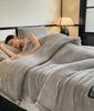 New Grade A Half Sides Fleece Autumn Winter Warmth Blankets Soft Fluffy Keep Warm Sofa Blankets for Throw Napping Shawl Blanket
