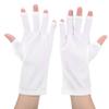 1 Pair AntiUV Glove LED Nail Art Curing Lamp UV   Glove Nail Art Skin Care Glove(Black )