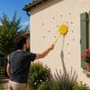 Set of 4 Colorful Flower-Shaped Fly Swatters 50 Cm – Long-Handled Fly Swatters, Random Color