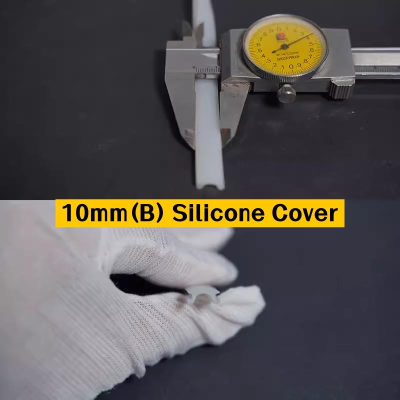 0.2m-10m LED Aluminum Profile Silicone Diffuser Flexible Channel Cover Hard Bar Strip Light Replaceable Lampshade Sample Fitting