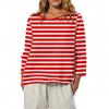 Women's O-Neck 3/4 Sleeve Printed Top T-shirt