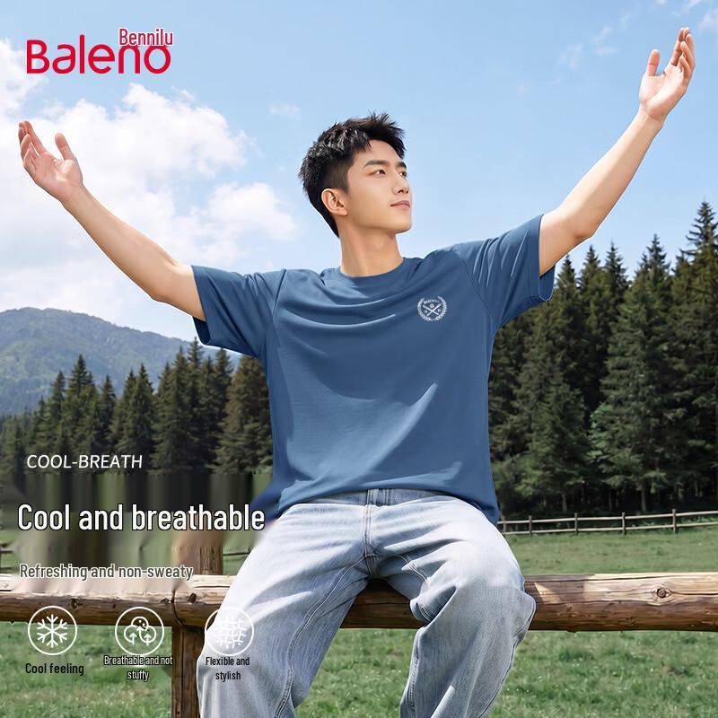 Baleno Men s Lightweight Pique Short Sleeve T-Shirt 2XL