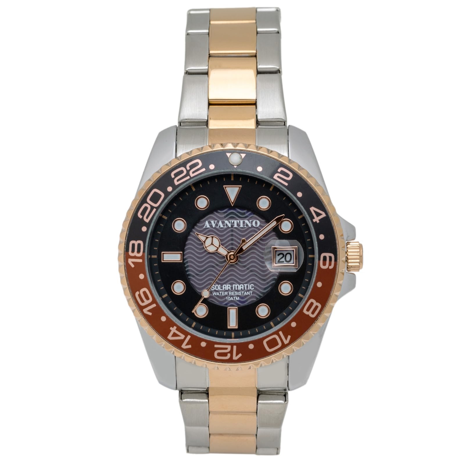 

Klefer Diving Date Silver AV-AM386-RDT Мужские часы с солнечной батареей, Аналоговые, Водонепроницаемые, Отображение, золотой