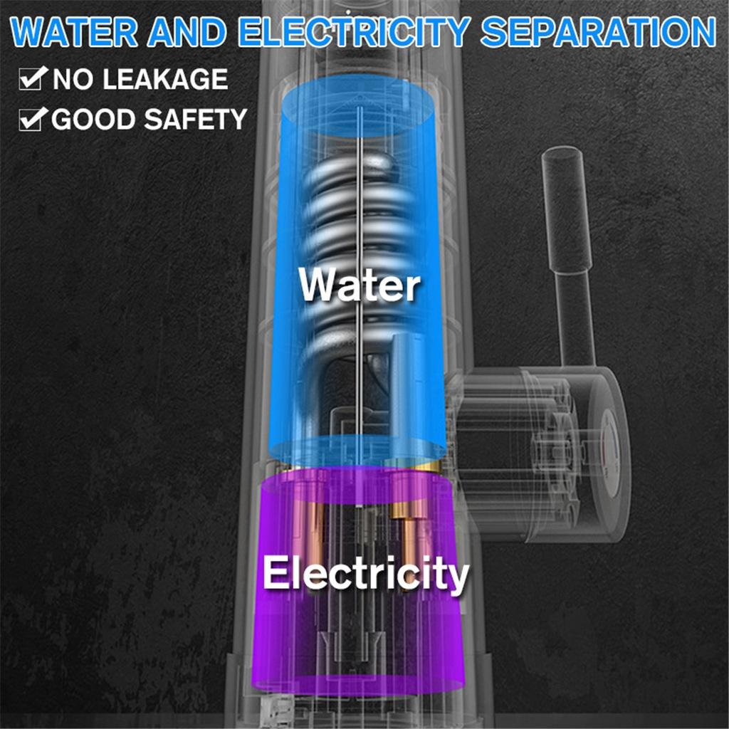 3300W IPX4 Electric Kitchen Water-Heater Instant Hot Water Faucet-Heater Temperature Display Tankless Instantaneous Water 220V/50HZ