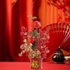Artificial Flowers Bouquet 2026 Desk Photo Prop Chinese New Year Decoration for Spring Festival Indoor Porch Wedding Home Decor