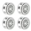 4Pcs 2.9 Inch Wheel Hub 12 Hole Aluminium Alloy Wheel Hub for AXAIL SCX6 16 RC Car Silver