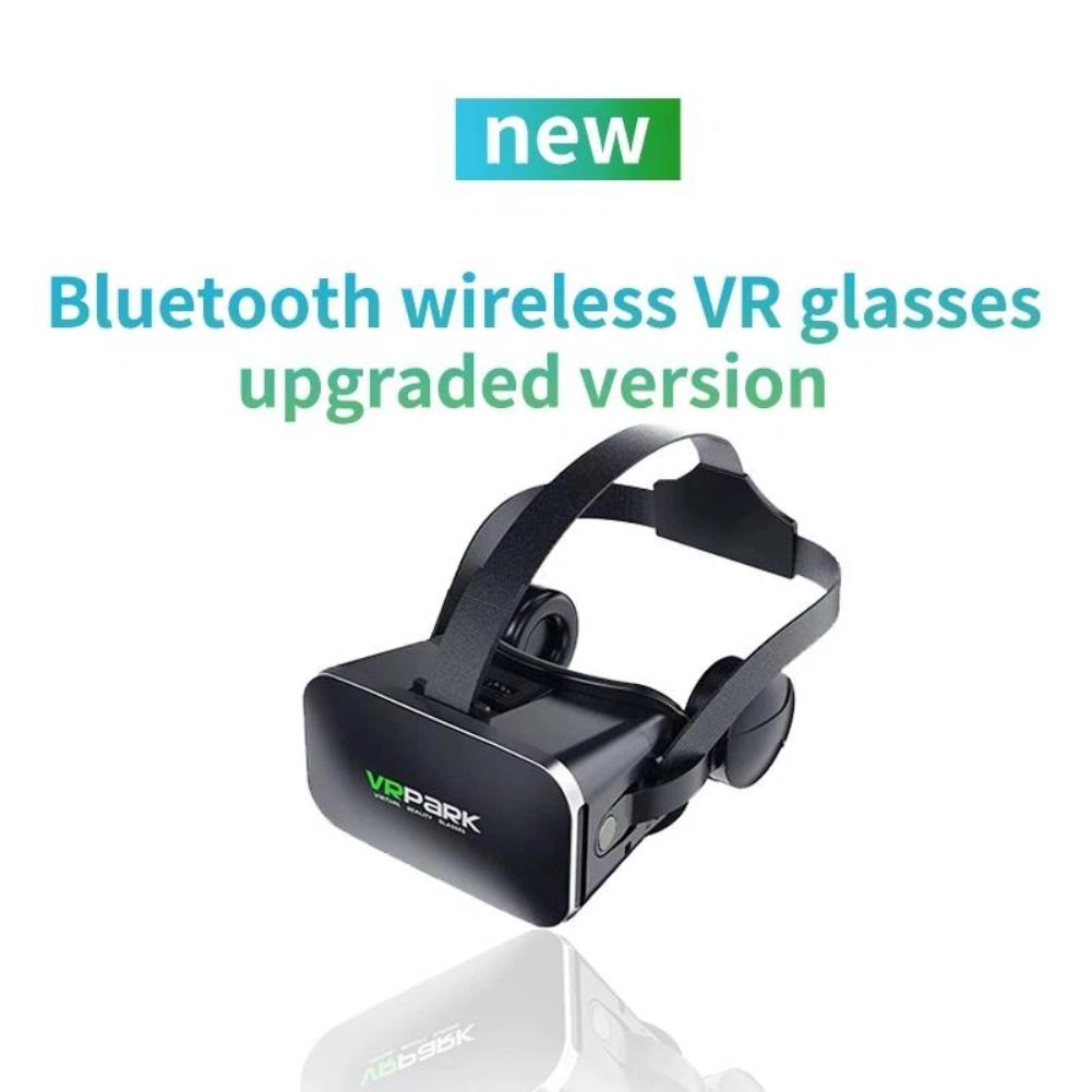 Virtual Reality VR Glasses, 3D Headset, Bluetooth, Smartphone Helmet, Anti-Blue Light Lenses