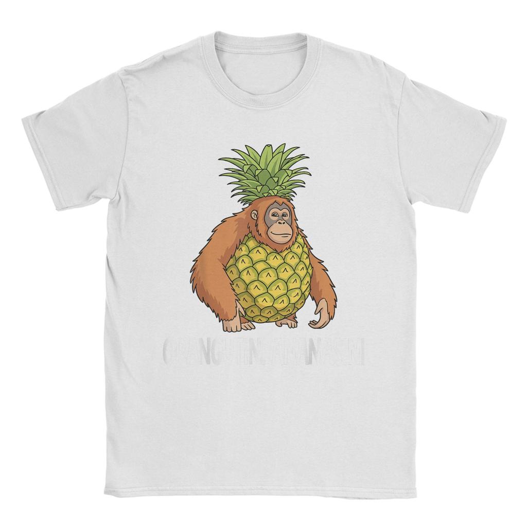 Italian Brainrot Characters Orangutini Ananasini T Shirt For Men Summer  Streetwear T Shirts Popular Tees Oversize Clothes