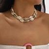 N12486 Bohemian ethnic style shell woven necklace summer seaside leisure vacation party party accessories