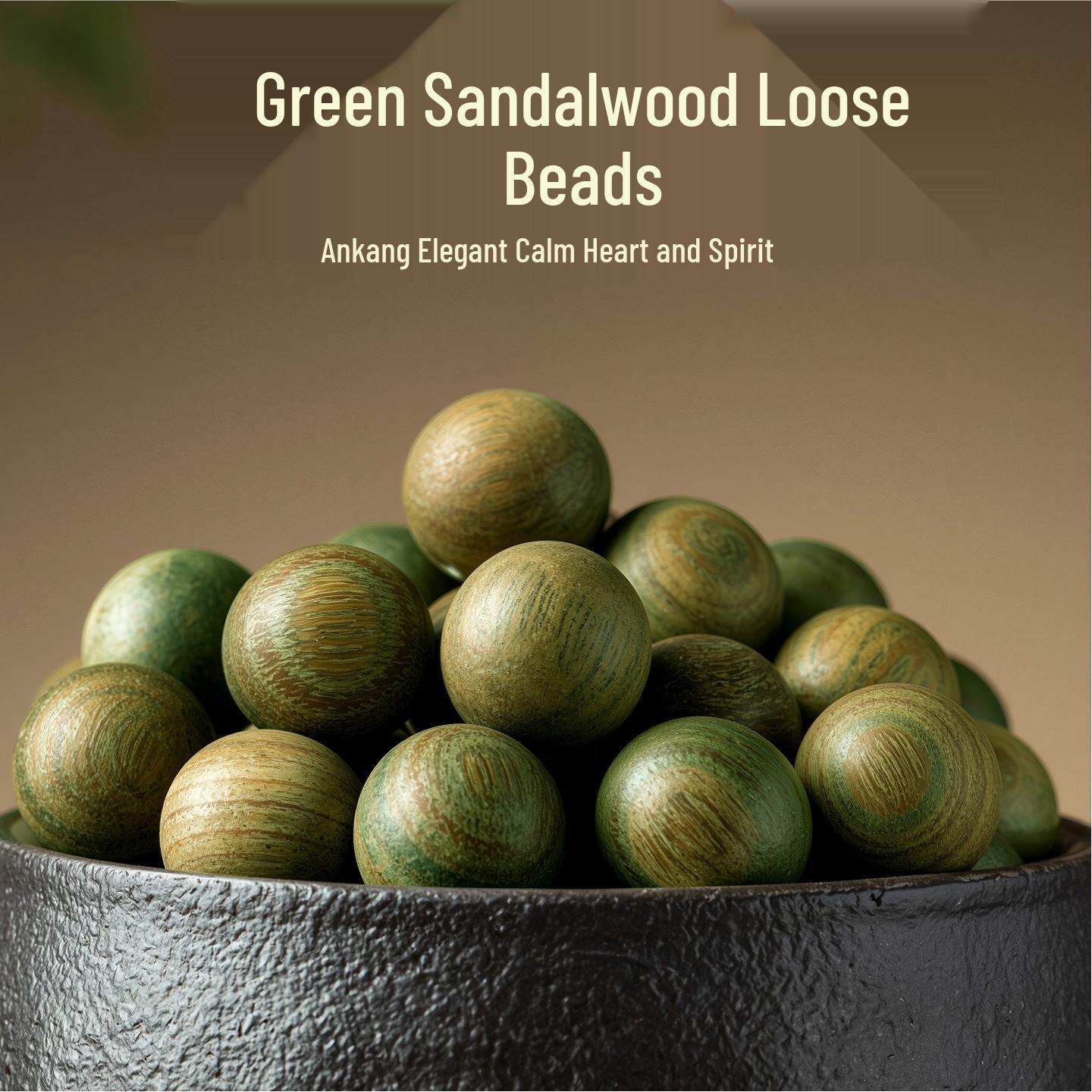 

Натуральный браслет из зеленого сандала с бусинами - Агарвуд Буддийский Вэньвань DIY Аксессуары для ювелирных изделий 6mm (10 beads)