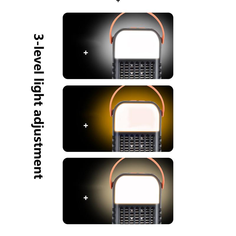 New Outdoor Solar Mosquito Trap Hangable Mosquito Trap Waterproof LED Camping Light
