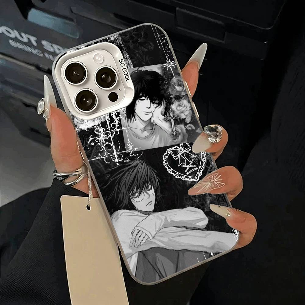 D-Death- Note- Classic anime Phone Case For IPhone 17 Air 16 15 14 13 12 11 Pro Max White Sliver Hard Cover