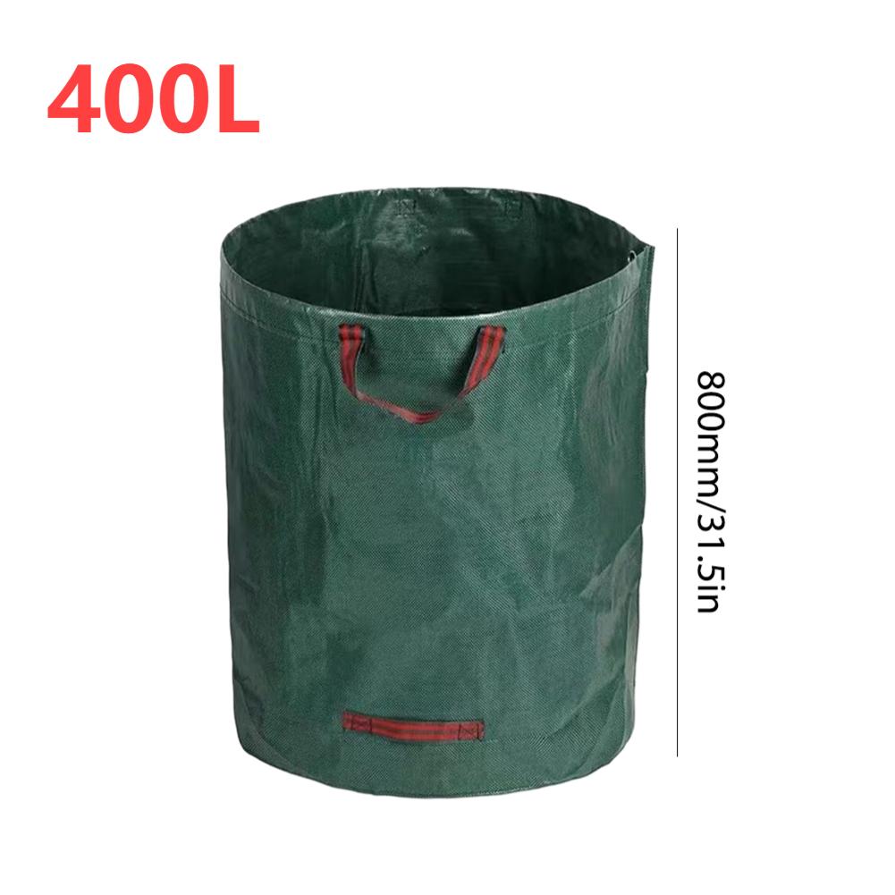 Garden Waste Bag 60L-500L Large Capacity Leaf Sack Light Trash Can Foldable Grass Container for Lawn Yard Pool Leaf Storage Bag