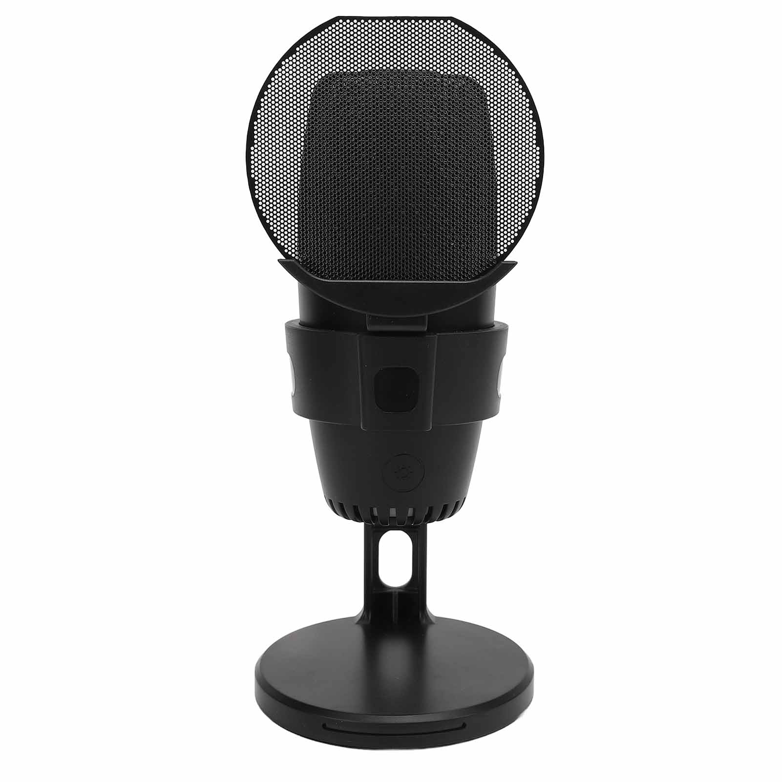 

Игровой микрофон с функцией быстрого отключения звука, поп-фильтром, цветной подсветкой, USB-конденсаторный микрофон черного цвета чёрный