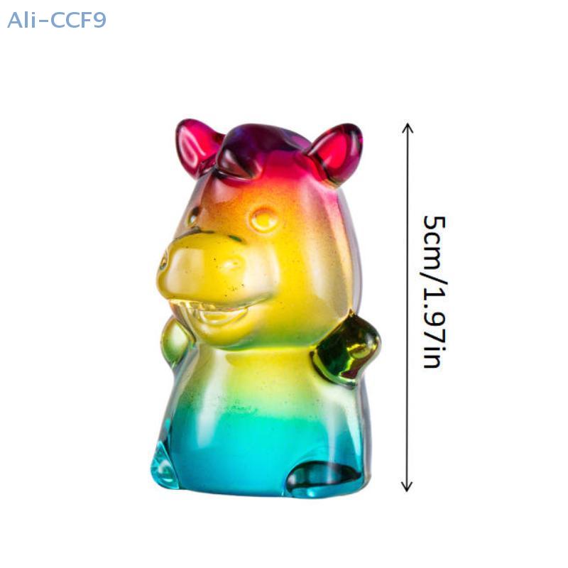 2026 New Style Colored Glaze Chinese Zodiac Horse Ornament - Creative Desktop Decoration