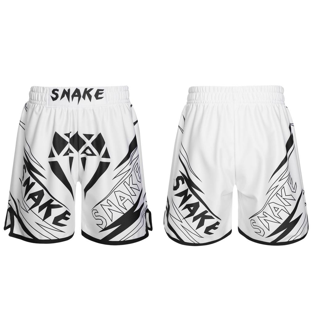 Youth Kids Muay Thai Shorts Training Kick Boxing Trunks Grappling Martial Arts Gear Cage Fighting Shorts