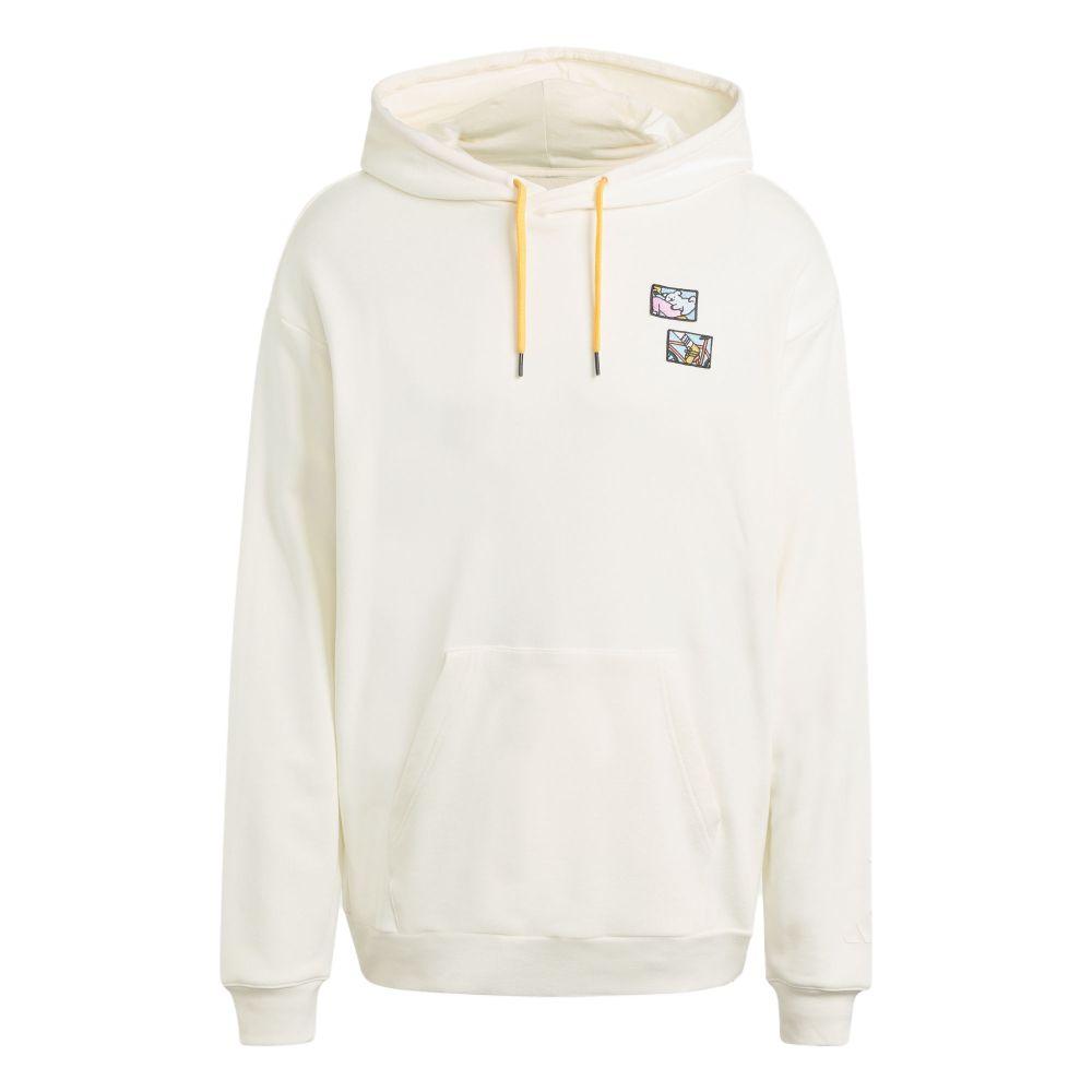 Adidas Sweatshirts Men s Ecru Hooded Moderate JZ5056 XL