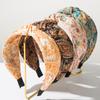 Women's Vacation Style Retro Ultra Wide Printed Headband