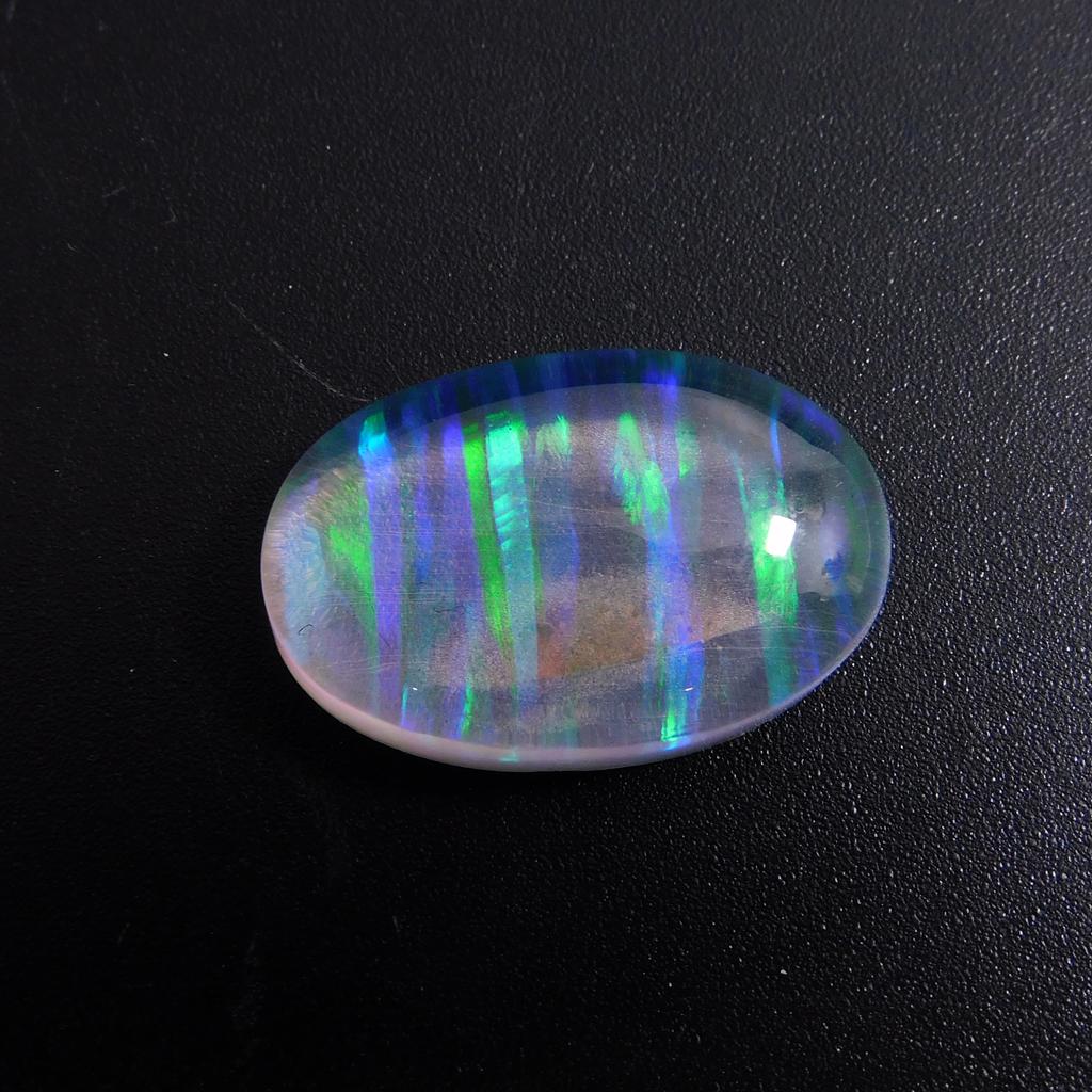 Lab-Created Opal Loose Gemstone Boulder Oval Cut 21.60 Ct Multi Color October Birthday Birthstone