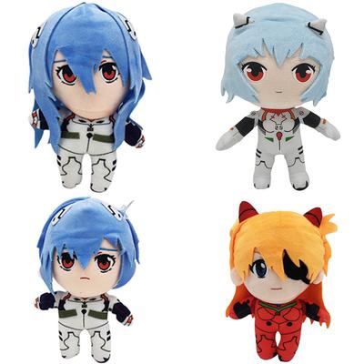 23cm Ayanami Rei Plush Toy Doll Cartoon Anime Plush Toy Kawaii Evangelion Plush Doll EVA Soft Stuffed Room Decor Kid Xmas Gifts