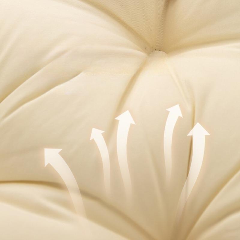 Solid Color Bede Pillow Backrest Sle Dormitory Bedroom Tatami Waist Support Soft Pack Large Pillow Non-Sagging Fixed