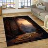 God's Temple Door Gate 3D Illusion Carpet Rug for Living Room Bedroom Home Sofa Decoration,Kids Play Area Rug Non-slip Floor Mat