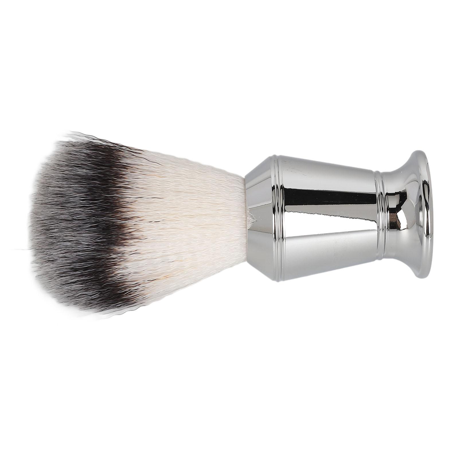 

Кисть для вспенивания бороды Ручка из нержавеющей стали Удаляет остатки Имитация волос Кисть для вспенивания бороды