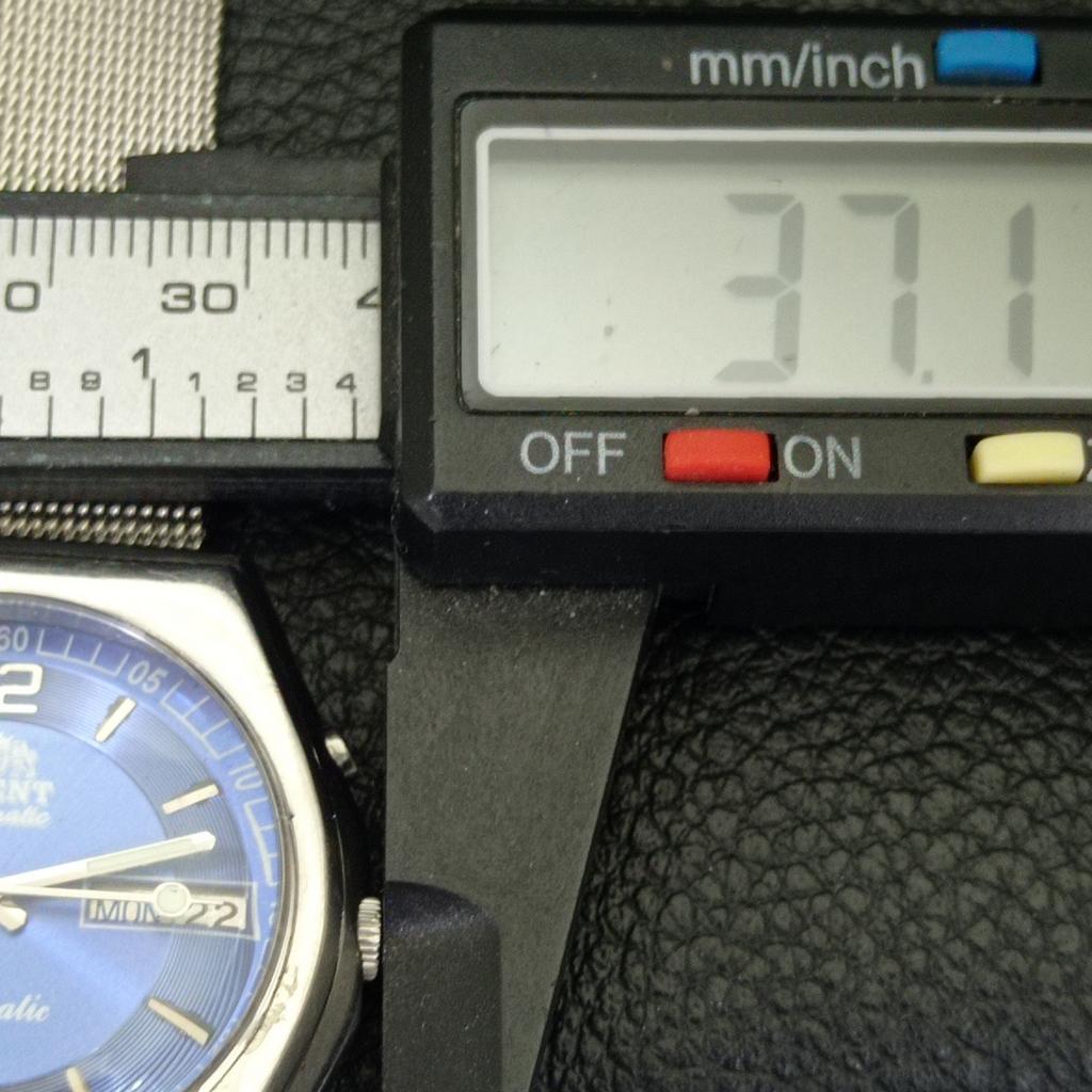 JAPAN VINTAGE ORIENT AUTOMATIC 46941 MENS BLUE COLOR DIAL WATCH A500740-5 R154-a500740