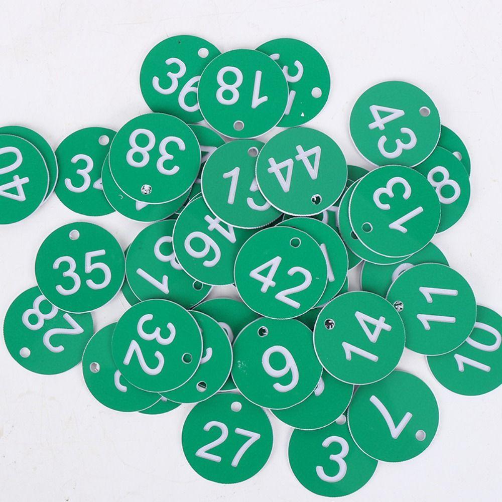 Plastic Beehive Tags 3.5CM Number Plate Beehive Mark Board Tag  Bee Hive Mating Box Mark