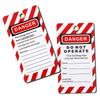 16.4*9.5 cm/6.5*3.7 inches Lockout Tagout Tags Compliance Safety Tags  Out of Service Maintenance