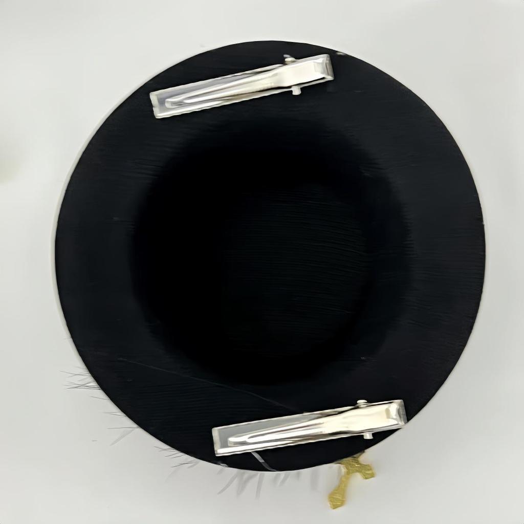 Pinza para el pelo con sombrero de copa de engranaje Steampunk