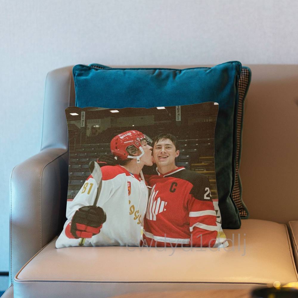 H-Heated Rivalry Popular Pillow Case Short Plush Sofa Decorative Gift Home Double-sided Printing Cushio