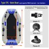 Durable Hard-Bottom Inflatable Rubber Dinghy Kayak for Fishing & Lifesaving