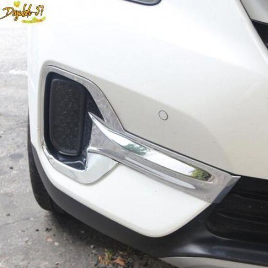 2X Chrome Front Fog Light Lamp Decoration Cover Trim For Kia Seltos -