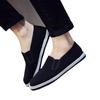 Men's Black Handmade Non-Slip Wear-Resistant Cloth Shoes with Thousand-Layer Sole